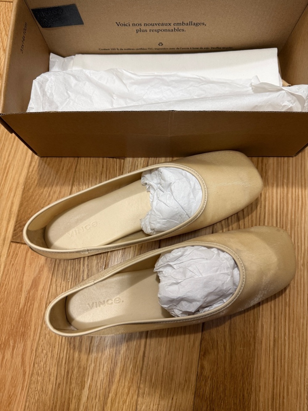 Vince mesh ballet flats